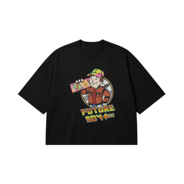 تیشرت باکسی پسر آینده طرح کارتونی (Future Boy) کد po760