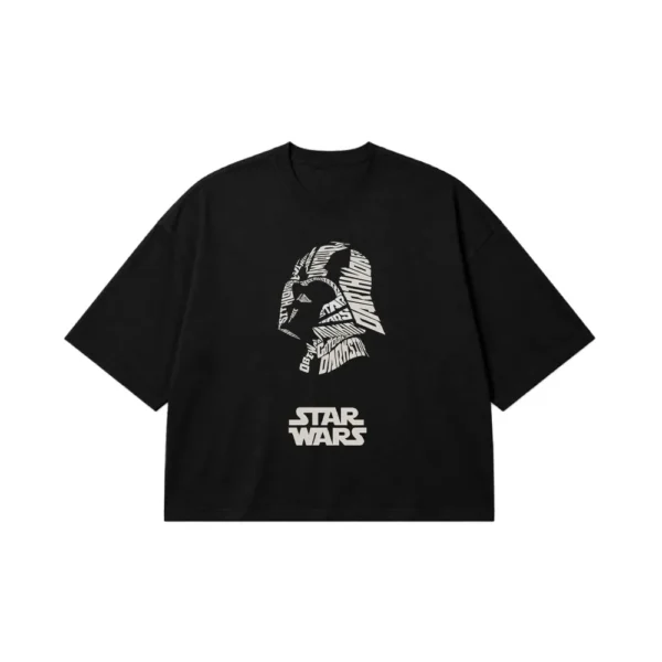 تیشرت باکسی جنگ ستارگان طرح دارث ویدر تایپوگرافی (Darth Vader) کد po7611