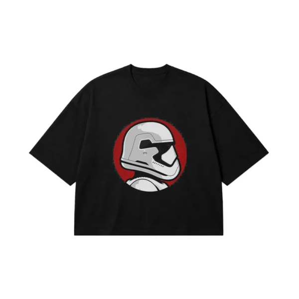 تیشرت باکسی جنگ ستارگان طرح استورم‌تروپر سفید (Stormtrooper) کد po7617