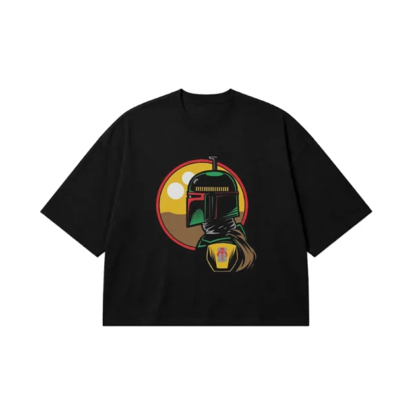 تیشرت باکسی جنگ ستارگان طرح بوبا فت (Boba Fett) کد po7681