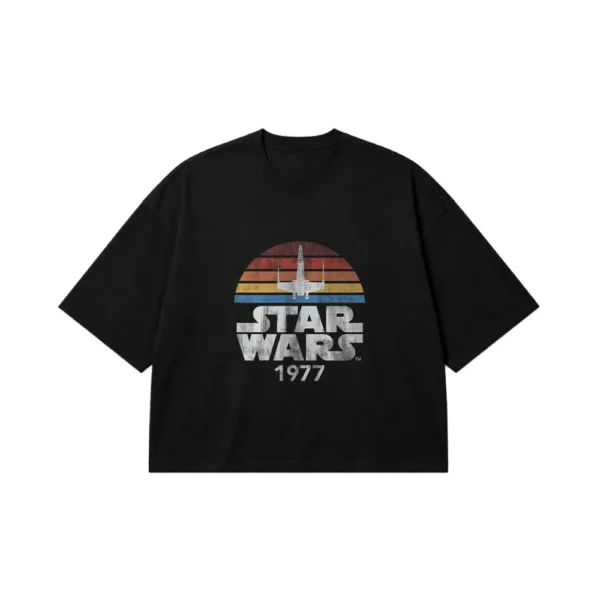تیشرت باکسی جنگ ستارگان طرح کلاسیک ۱۹۷۷ (Star Wars) کد po7788