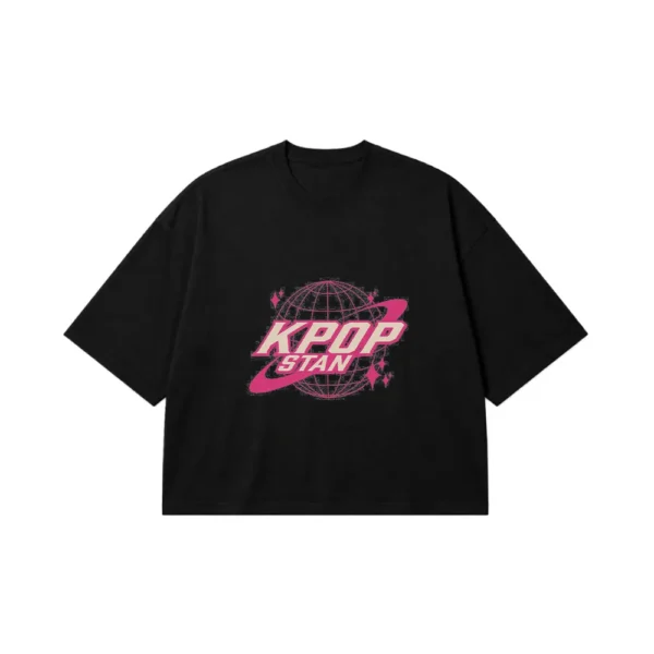 تیشرت باکسی تایپوگرافی طرفدار کی‌پاپ (K-pop Stan) کد po7845