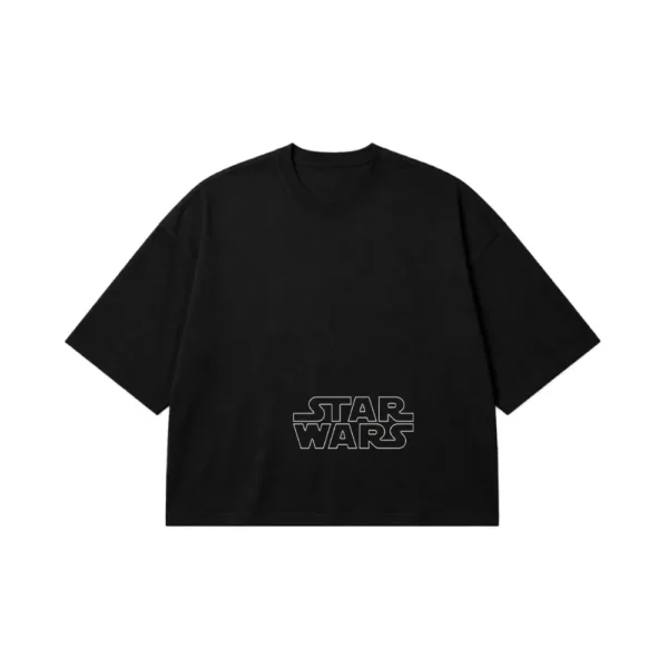 تیشرت باکسی جنگ ستارگان طرح لوگوی کلاسیک (Star Wars) کد po7861