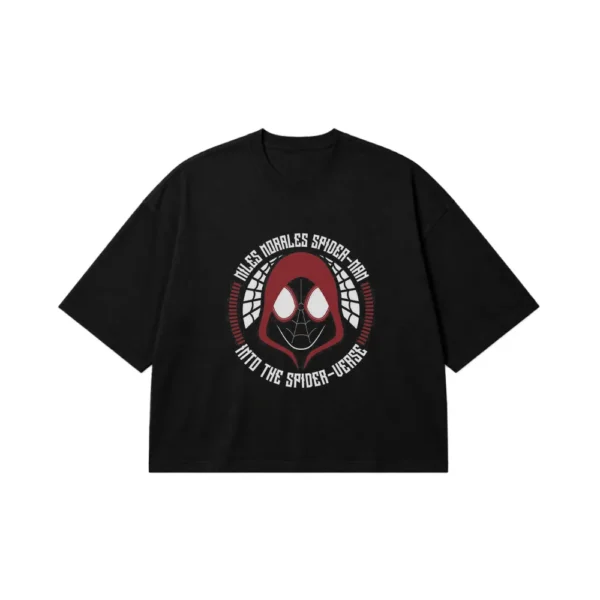 تیشرت باکسی مرد عنکبوتی مایلز مورالز (Miles Morales) کد po7877