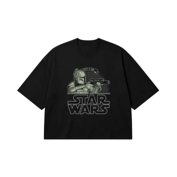 تیشرت باکسی جنگ ستارگان طرح بوبا فت (Boba Fett) کد po7922