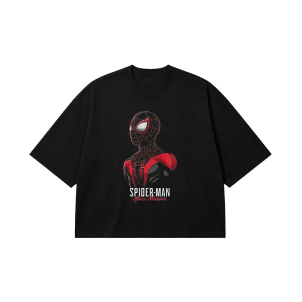 تیشرت باکسی مرد عنکبوتی مایلز مورالز (Miles Morales) کد po7945
