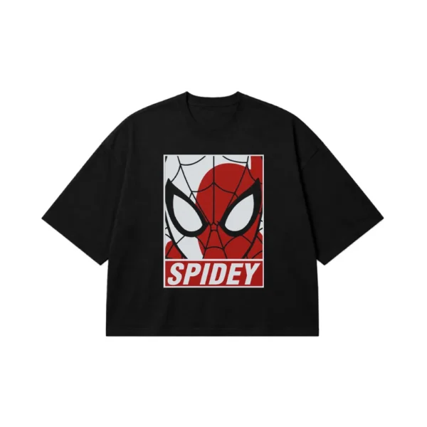 تیشرت باکسی مرد عنکبوتی طرح اسپایدی (Spidey) کد po8181