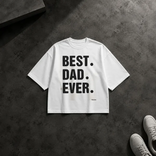 تیشرت باکسی پدر نوشته Best Dad Ever کد po889