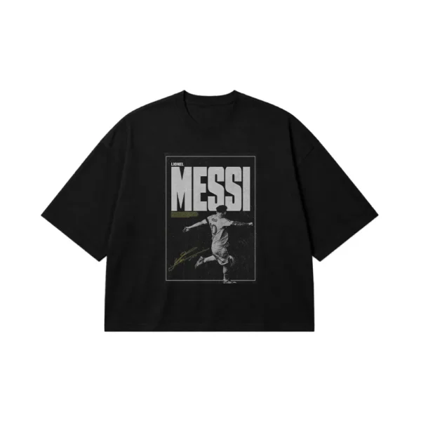 تیشرت باکسی فوتبالی لیونل مسی طرح پوستر (Lionel Messi) کد po989