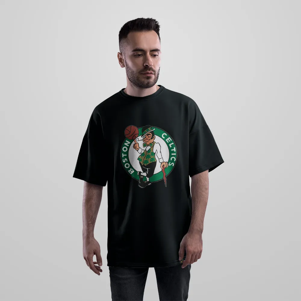 تیشرت اورسایز بسکتبال طرح بوستون سلتیکس (Boston Celtics) کد 13683