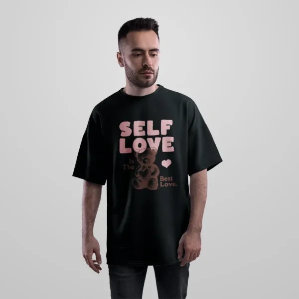 تیشرت اورسایز طرح Self Love Is The Best Love کد 14870