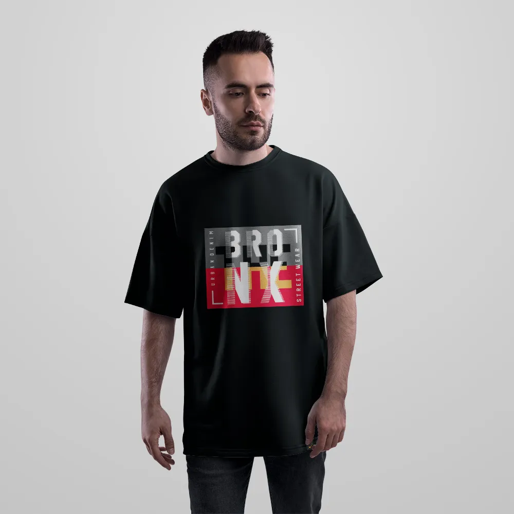 تیشرت اورسایز طرح Bronx Street Wear کد 16055