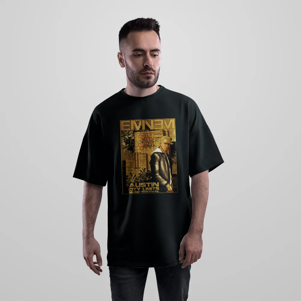 تیشرت اورسایز امینم طرح پوستر Austin City Limits (Eminem) کد 18419