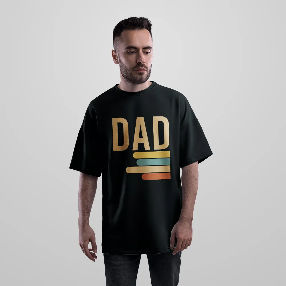 تیشرت اورسایز نوشته DAD طرح کتاب کد 19418