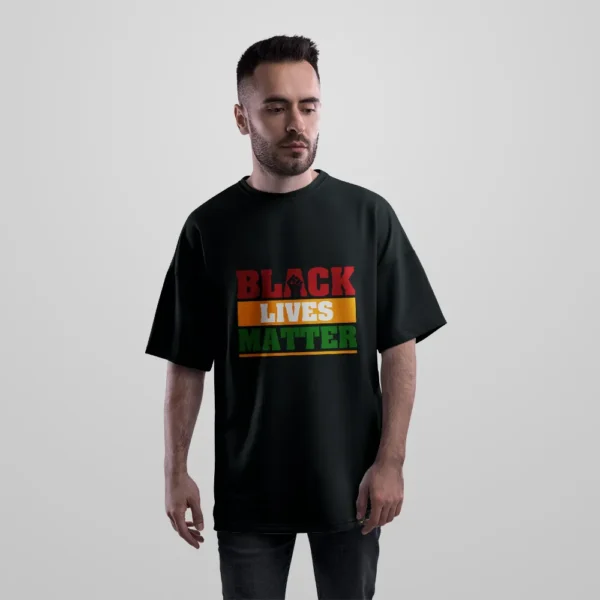 تیشرت اورسایز طرح Black Lives Matter کد 20836