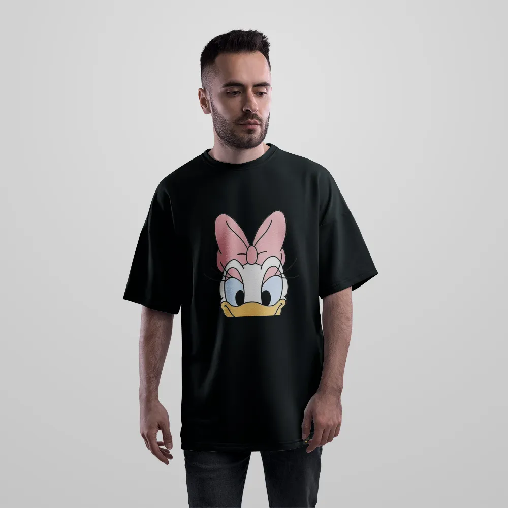 تیشرت اورسایز دیزنی طرح دیزی داک کارتونی (Daisy Duck) کد 3842