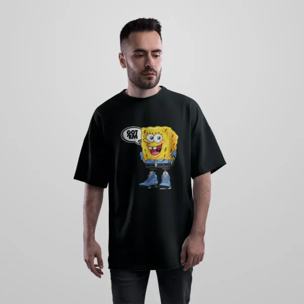 تیشرت اورسایز باب اسفنجی طرح Got Em (SpongeBob) کد 5369
