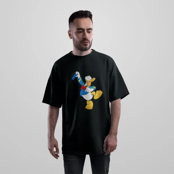 تیشرت اورسایز دانلد داک طرح کارتونی (Donald Duck) کد 5387
