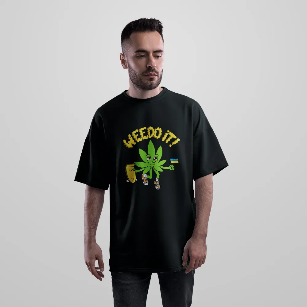 تیشرت اورسایز برگ ماریجوانا Weed It کد 7242