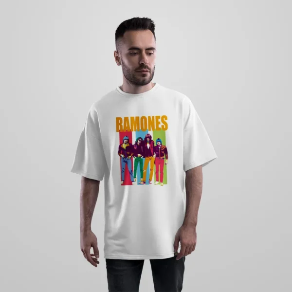 تیشرت اورسایز موسیقی طرح گروه رامونز (Ramones) کد po1502