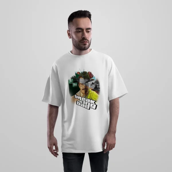 تیشرت اورسایز بریکینگ بد طرح پرتره والتر وایت (Breaking Bad) کد po2359