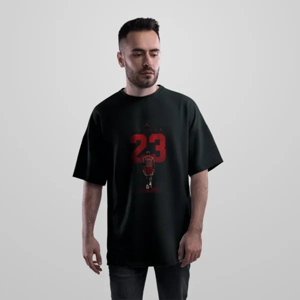 تیشرت اورسایز بسکتبال مایکل جردن طرح شماره ۲۳ (Michael Jordan) کد po2639