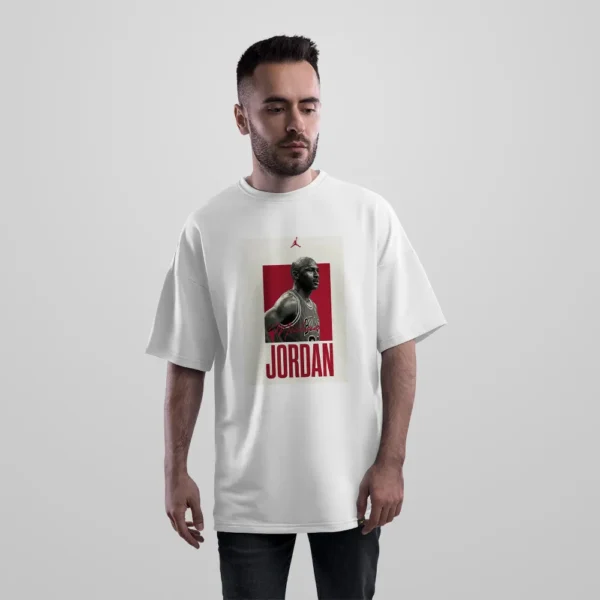 تیشرت اورسایز مایکل جردن طرح پرتره بسکتبال (Michael Jordan) کد po2738