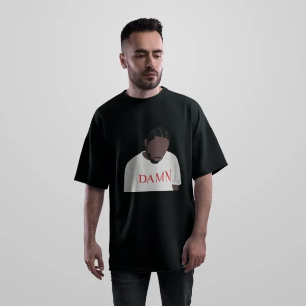 تیشرت اورسایز کندریک لامار طرح DAMN. (Kendrick Lamar) کد po4191