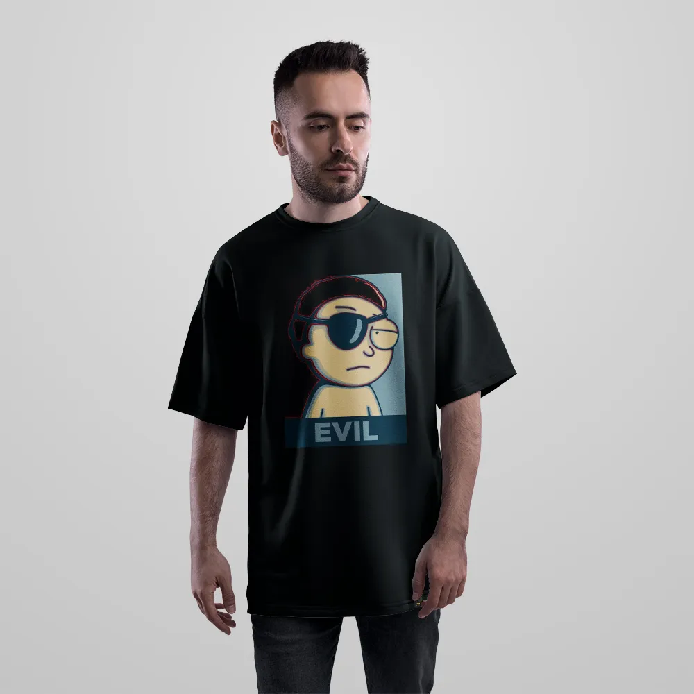 تیشرت اورسایز ریک و مورتی طرح ایول مورتی (Evil Morty) کد po4719