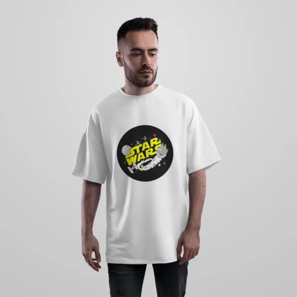 تیشرت اورسایز جنگ ستارگان طرح سفینه‌های فضایی (Star Wars) کد po6563
