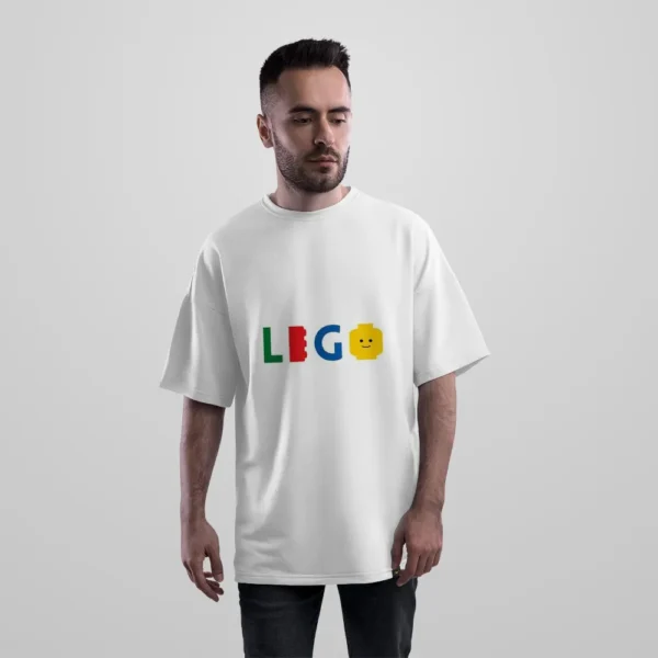 تیشرت اورسایز لگو طرح لوگوی رنگی (LEGO) کد po6587