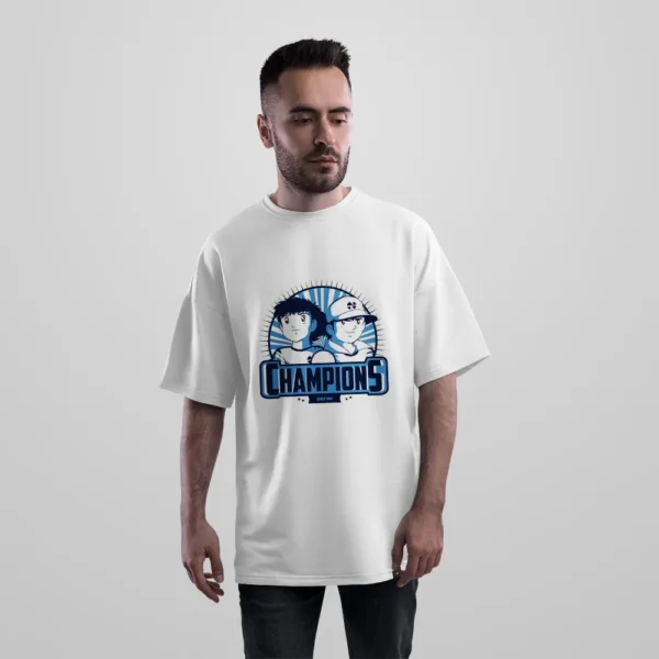 تیشرت اورسایز انیمه فوتبالیست‌ها طرح قهرمانان (Captain Tsubasa) کد po732
