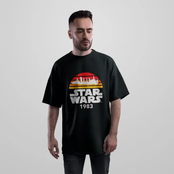 تیشرت اورسایز جنگ ستارگان طرح رترو ۱۹۸۳ (Star Wars) کد po7458