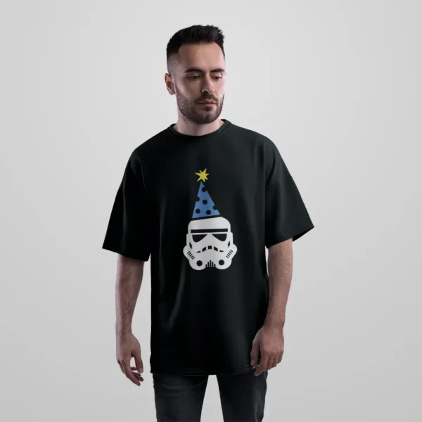 تیشرت اورسایز جنگ ستارگان طرح استورم‌تروپر کریسمس (Stormtrooper) کد po7534