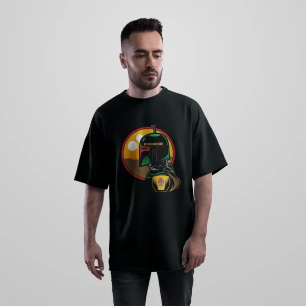 تیشرت اورسایز جنگ ستارگان طرح بوبا فت (Boba Fett) کد po7681