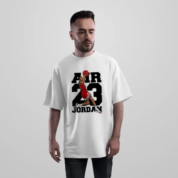 تیشرت اورسایز مایکل جردن طرح ایر جردن ۲۳ (Michael Jordan) کد po890