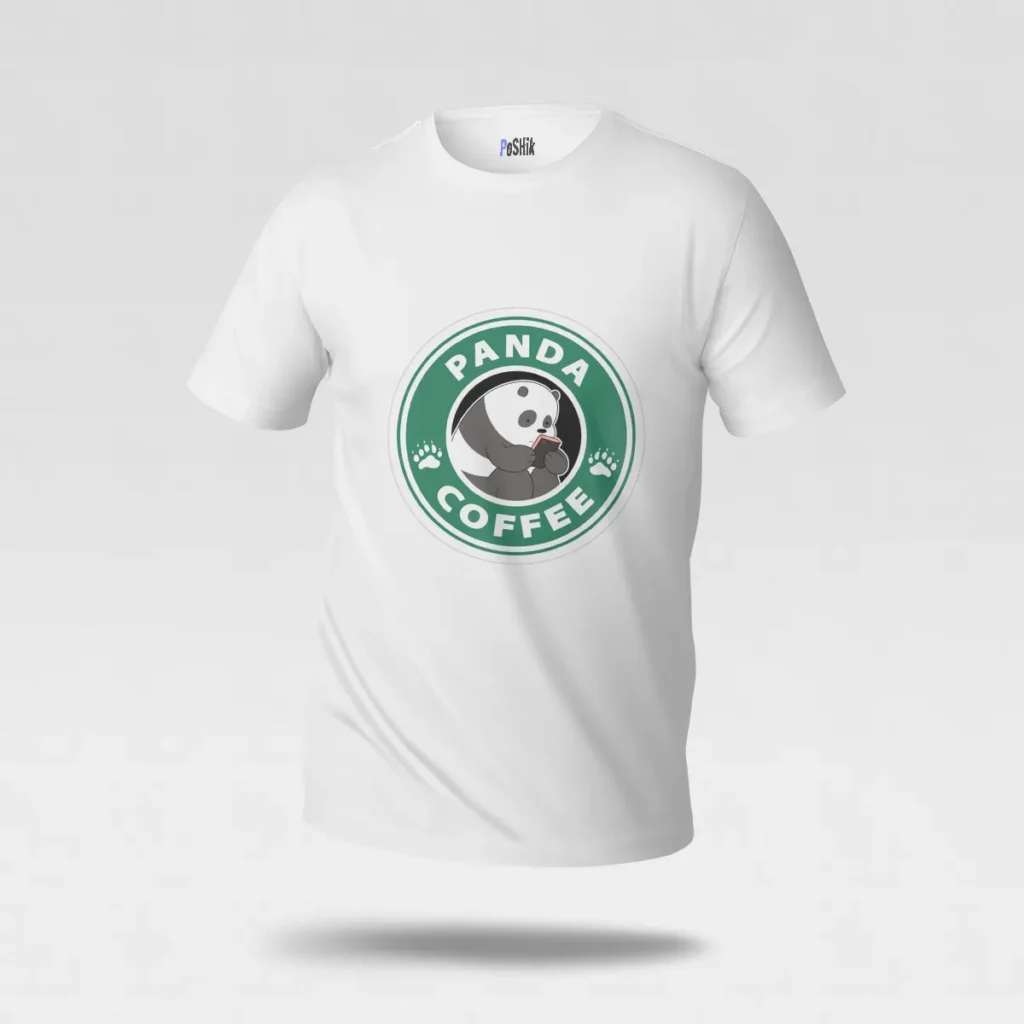 تیشرت پاندا طرح قهوه Panda Coffee کد po1017