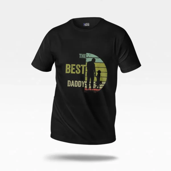تیشرت پدر طرح The Best Daddy کد po1030