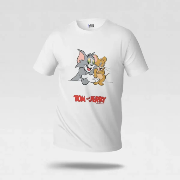 تیشرت تام و جری طرح آغوش کارتونی (Tom and Jerry) کد po1079