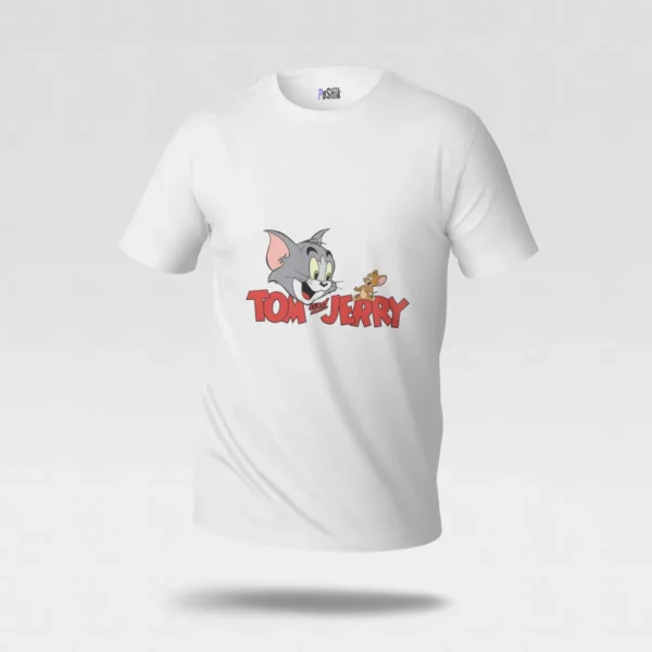 تیشرت تام و جری طرح لوگوی کلاسیک (Tom and Jerry) کد po1115