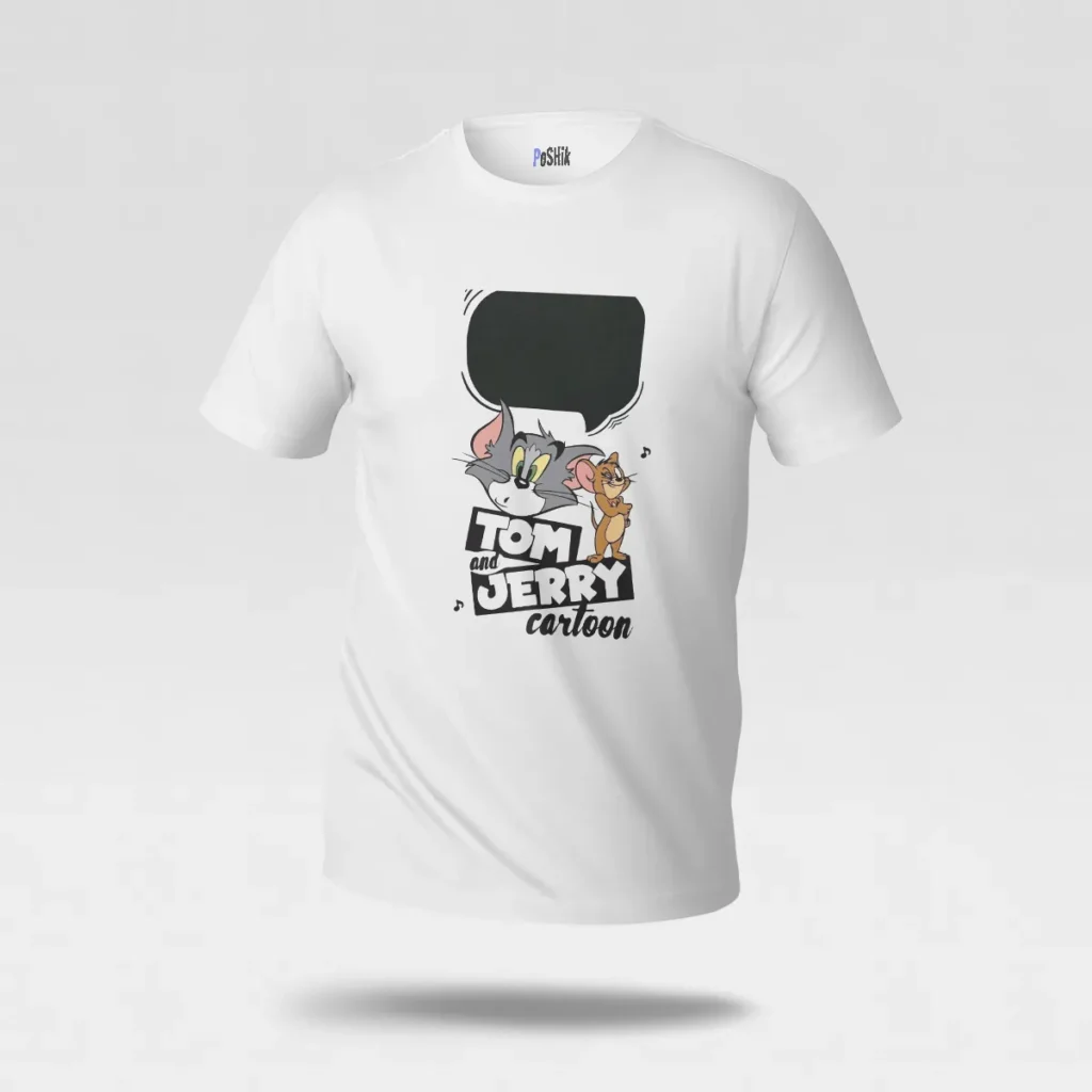 تیشرت تام و جری طرح کارتون کلاسیک (Tom and Jerry) کد po1156