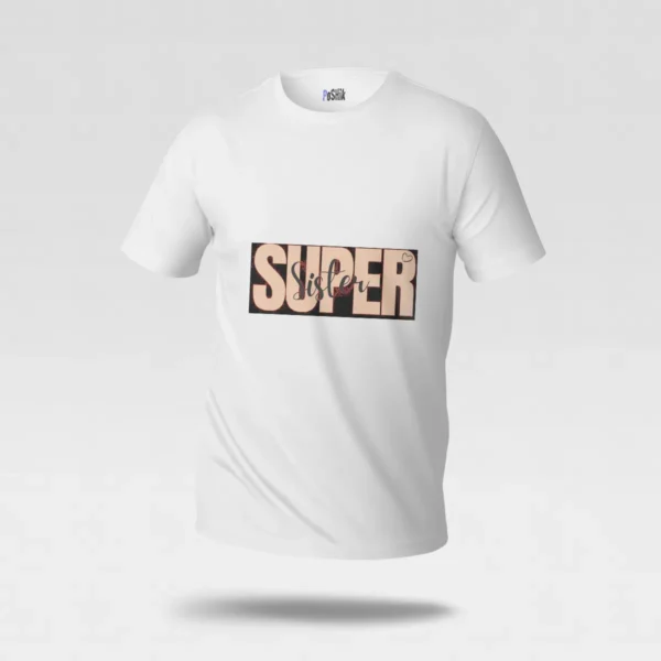 تیشرت خواهر نوشته Super Sister کد po1164