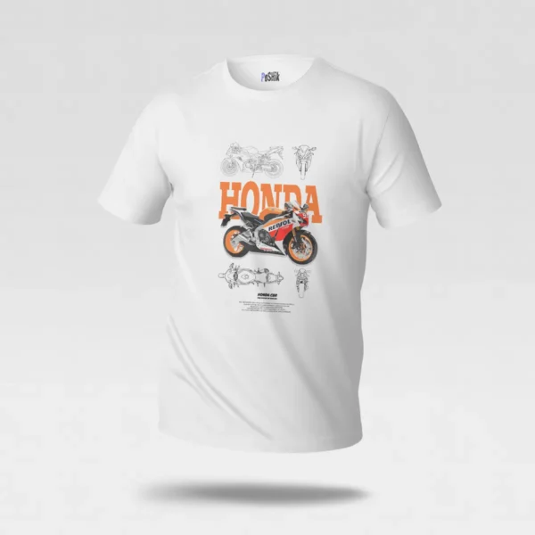 تیشرت موتور هوندا طرح رپسول اسپرت (Honda Repsol) کد po1327