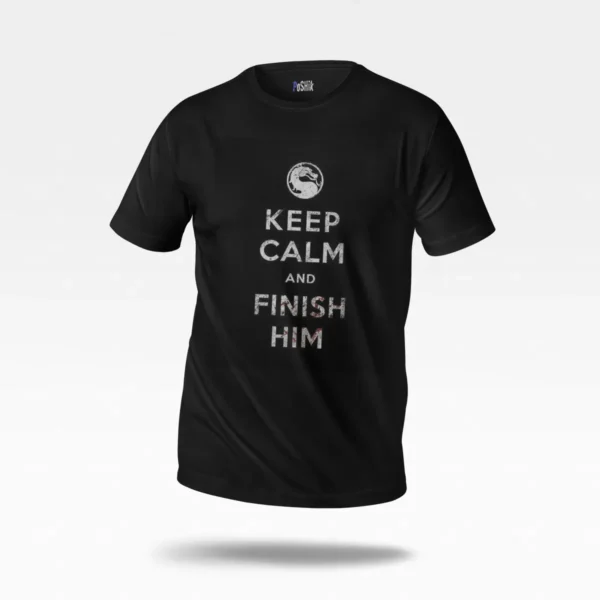 تیشرت بازی مورتال کامبت طرح Finish Him کد po1357