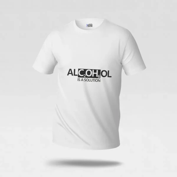 تیشرت طنز نوشته Alcohol Is a Solution کد po1455