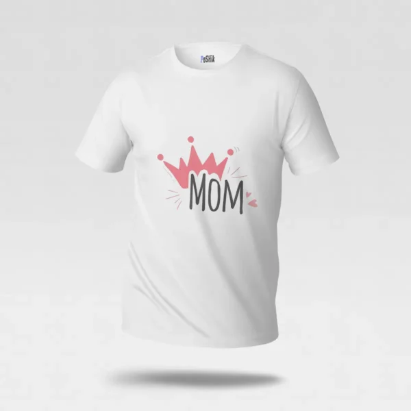 تیشرت مادر طرح MOM با تاج کد po1470