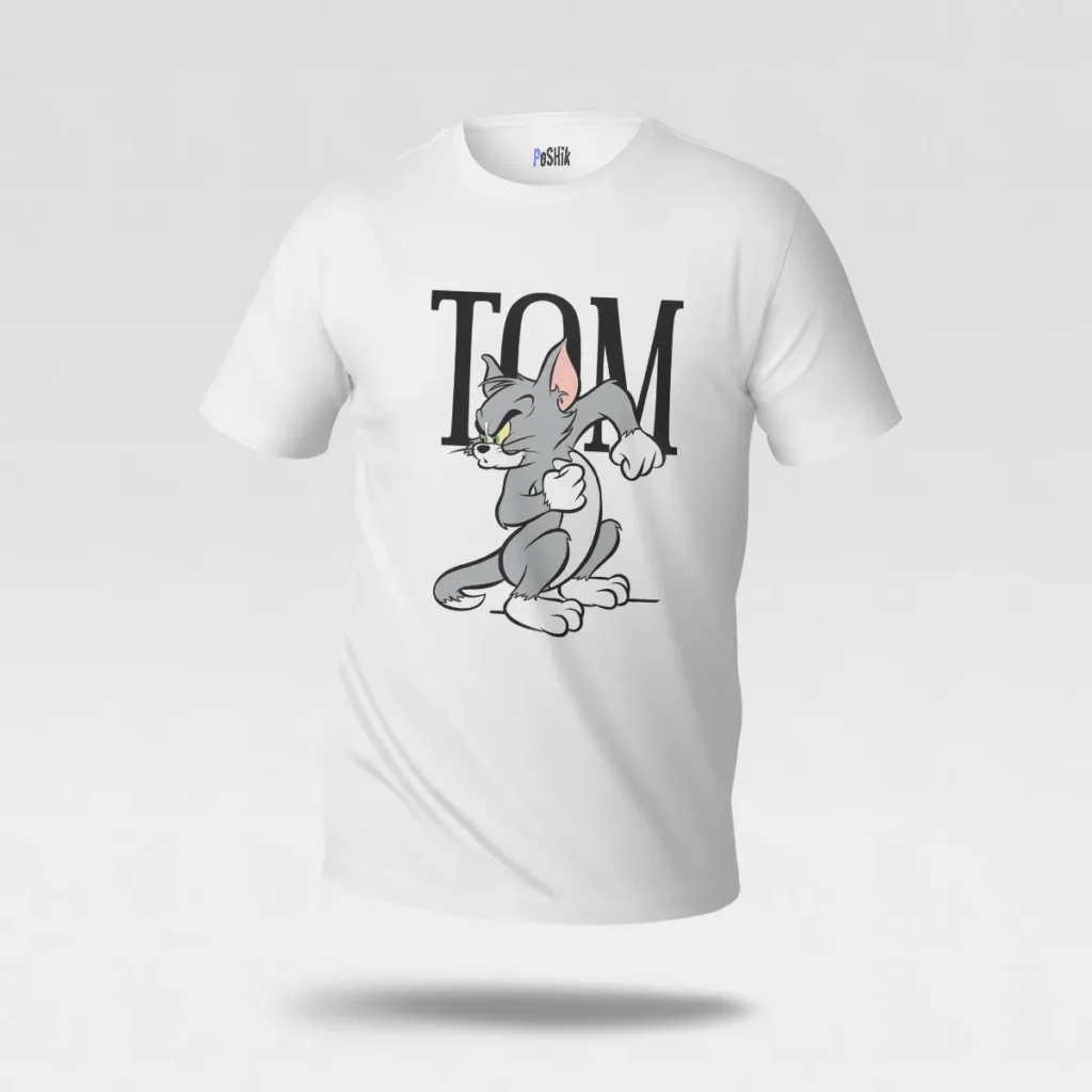تیشرت تام و جری طرح تام عصبانی (Tom) کد po1564