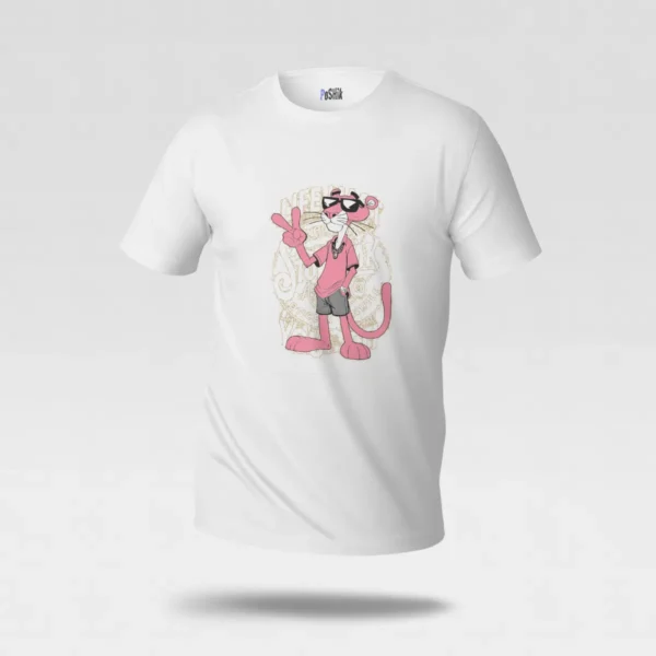 تیشرت پلنگ صورتی طرح استریت‌ویر (Pink Panther) کد po161