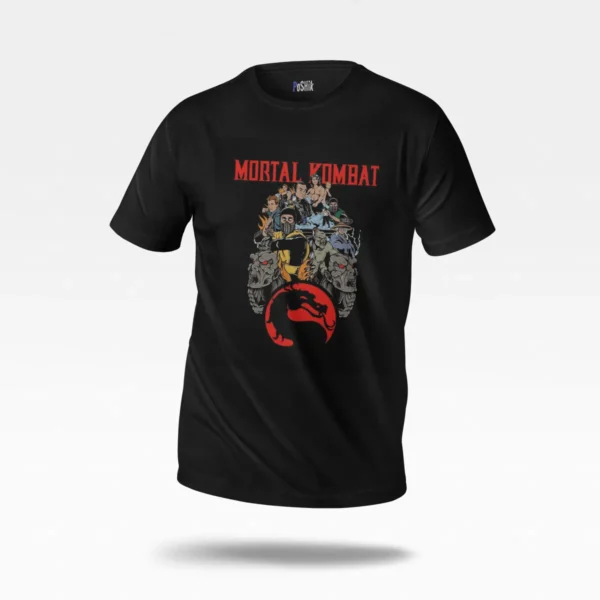 تیشرت بازی مورتال کامبت طرح لوگو (Mortal Kombat) کد po1619