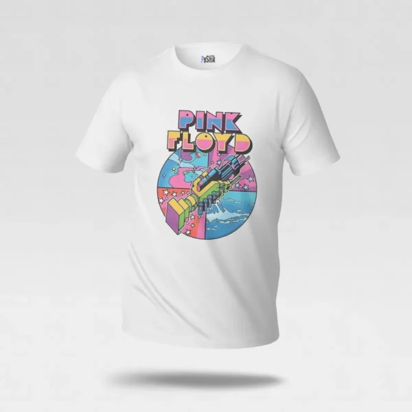 تیشرت پینک فلوید طرح رترو رنگی (Pink Floyd) کد po1752
